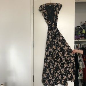 REFORMATION LOW CUT FLORAL MAXI DRESS 2